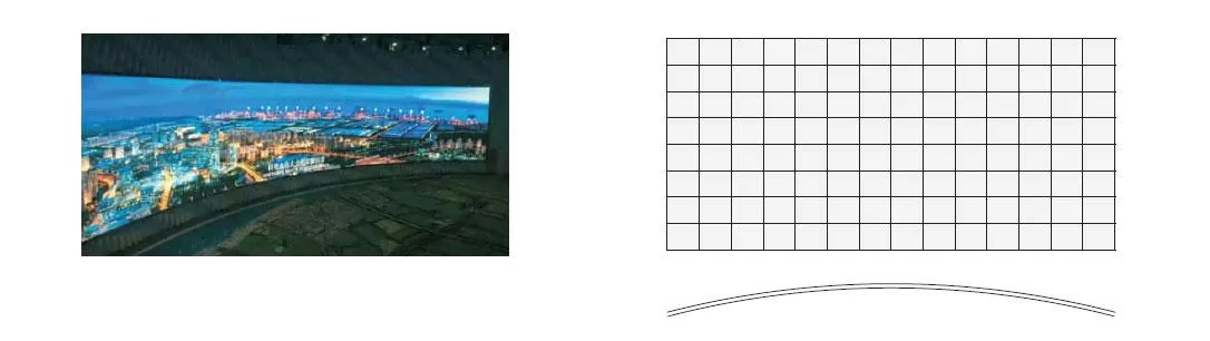 Flexible curve display